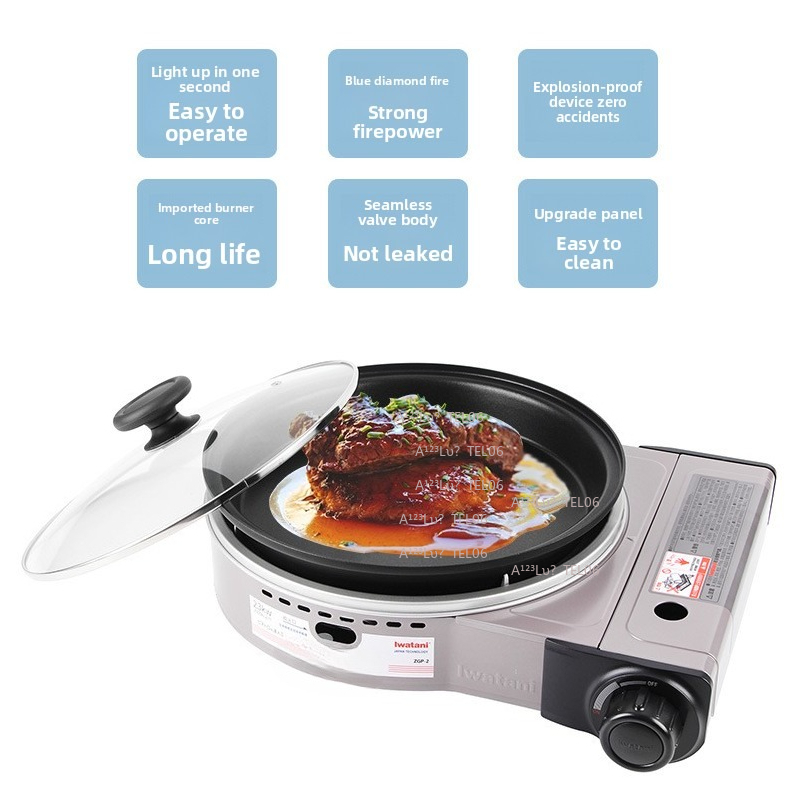 Camping Cooking Stove - Portable Windproof Gas Stove Butane Burner