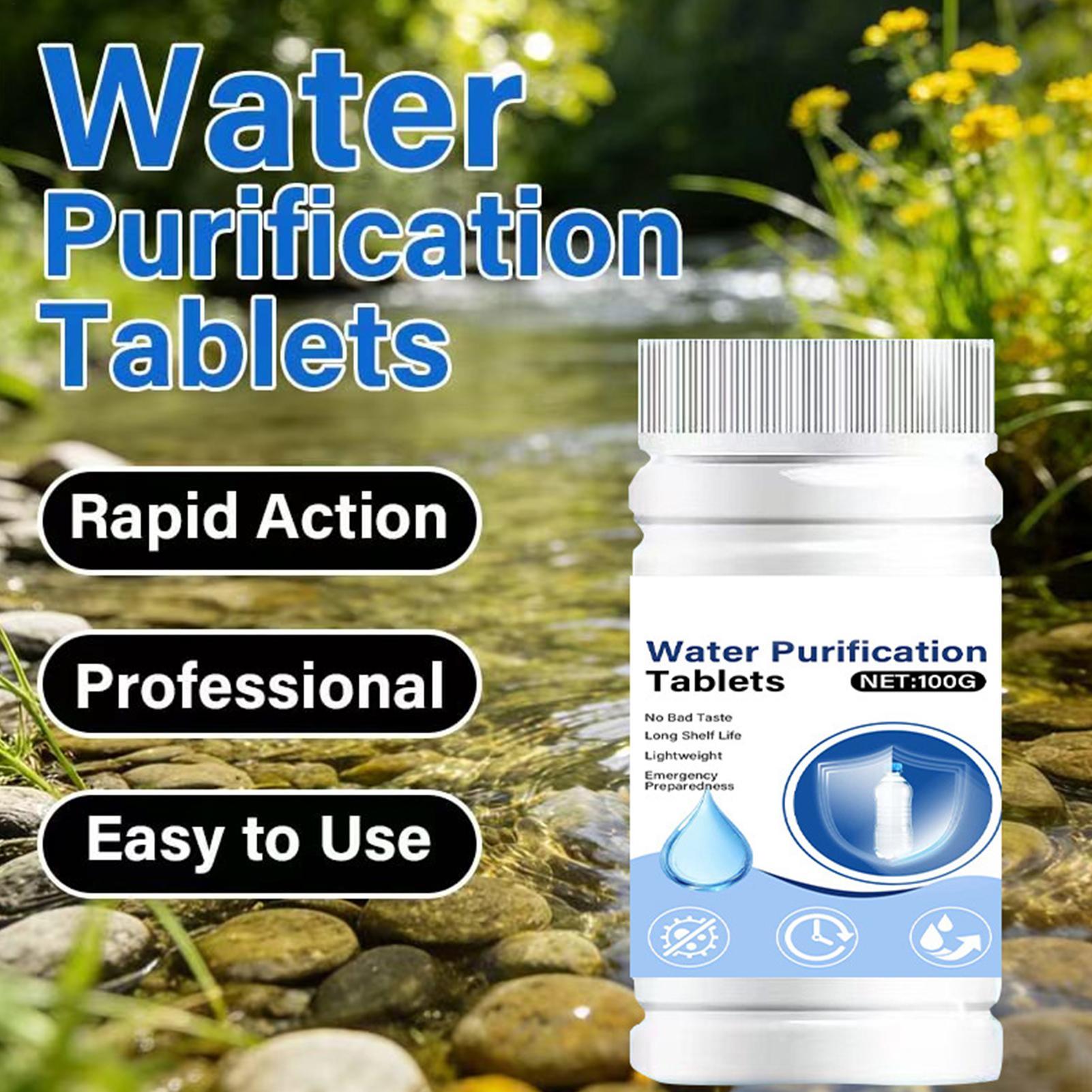 Water Purification Tablet - Fast Dissolving Water Purification Tablets Portable