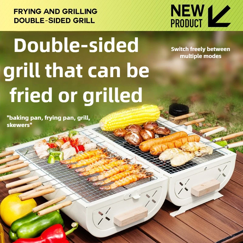 Camping Cooking Stove - Barbecue Oven Household Grill Portable Outdoor