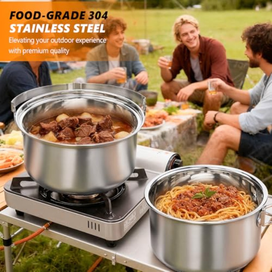 Camping Cookware Set, Lightwei - Nesting Camping Cooking Set recension och pris