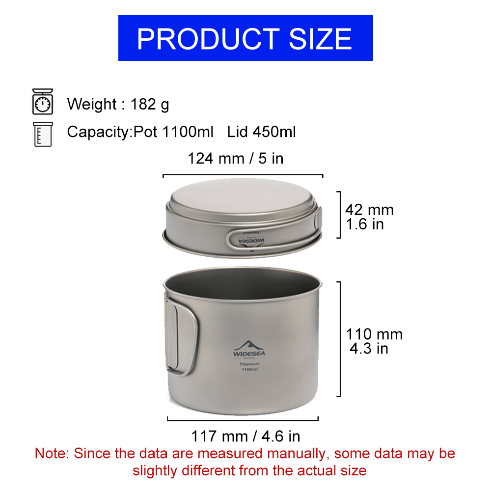Widesea Ultralight Titanium Ca - Camping Cooking Kit recension och pris