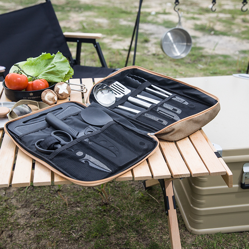 8pcs Camping Kitchen Cookware  - Camping Cooking Kit recension och pris