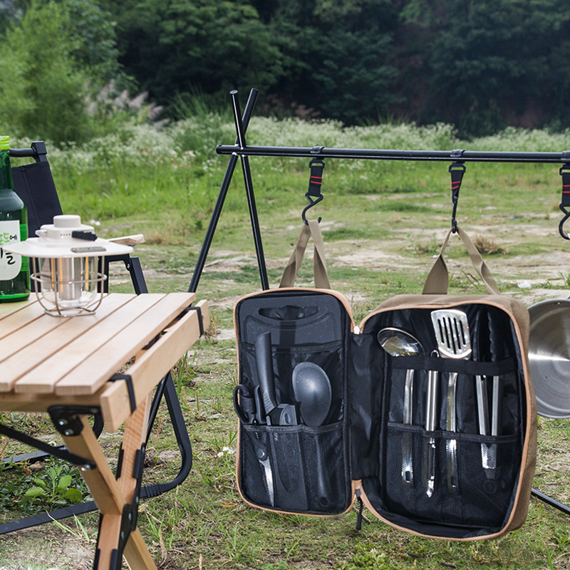 8pcs Camping Kitchen Cookware  - Camping Cooking Kit recension och pris