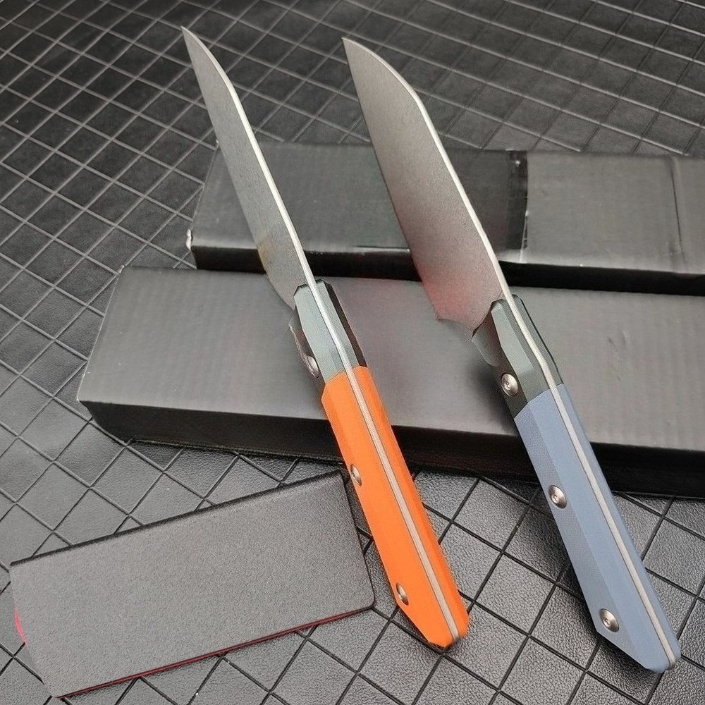 D2 Steel Chef Knife G10 Alumin - Camping Cooking Knife With Sheath recension och pris