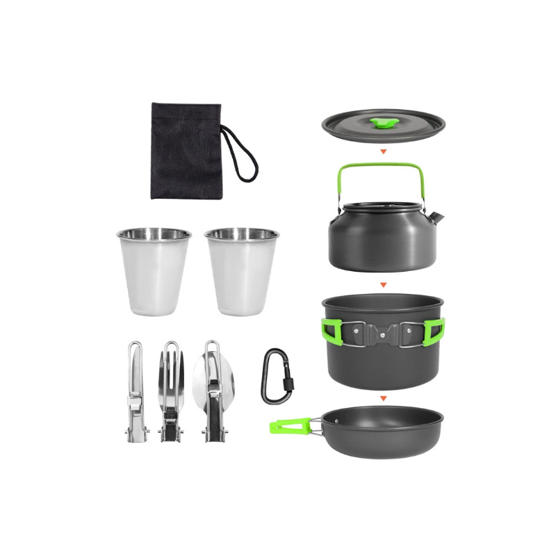 DS-308 Outdoor large capacity  - Nesting Camping Cooking Set recension och pris