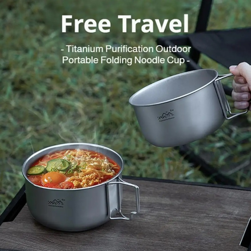 Ultralight Titanium Camping Po - Camping Cooking Noodles recension och pris