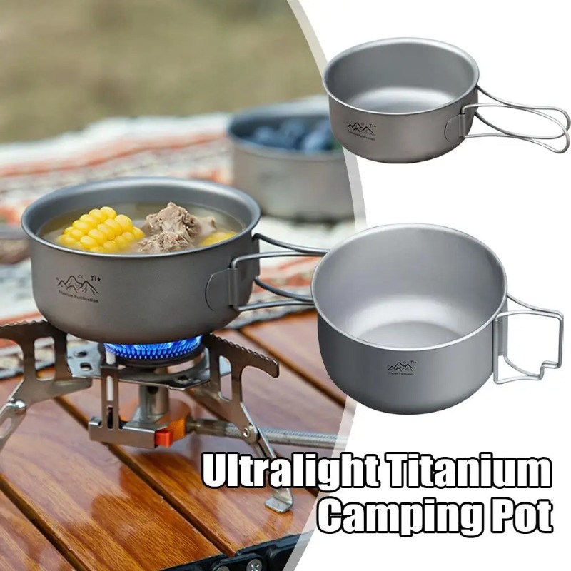 Ultralight Titanium Camping Po - Camping Cooking Noodles recension och pris