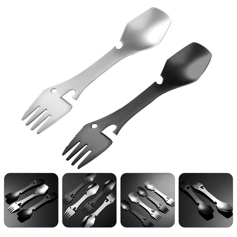 2Pcs Rustproof Stainless Steel - Camp Spork Set recension och pris