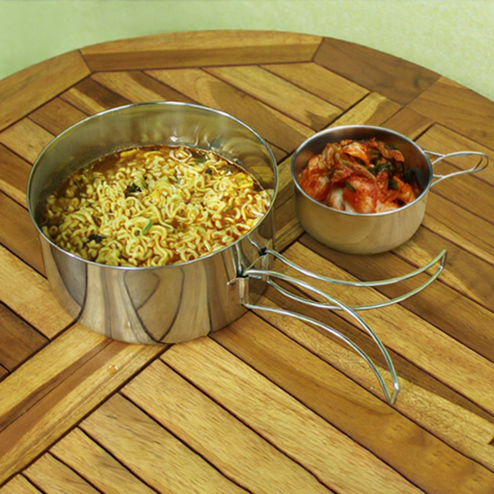 Outdoor Cooking Set 4-Piece St - Nesting Camping Cooking Set recension och pris