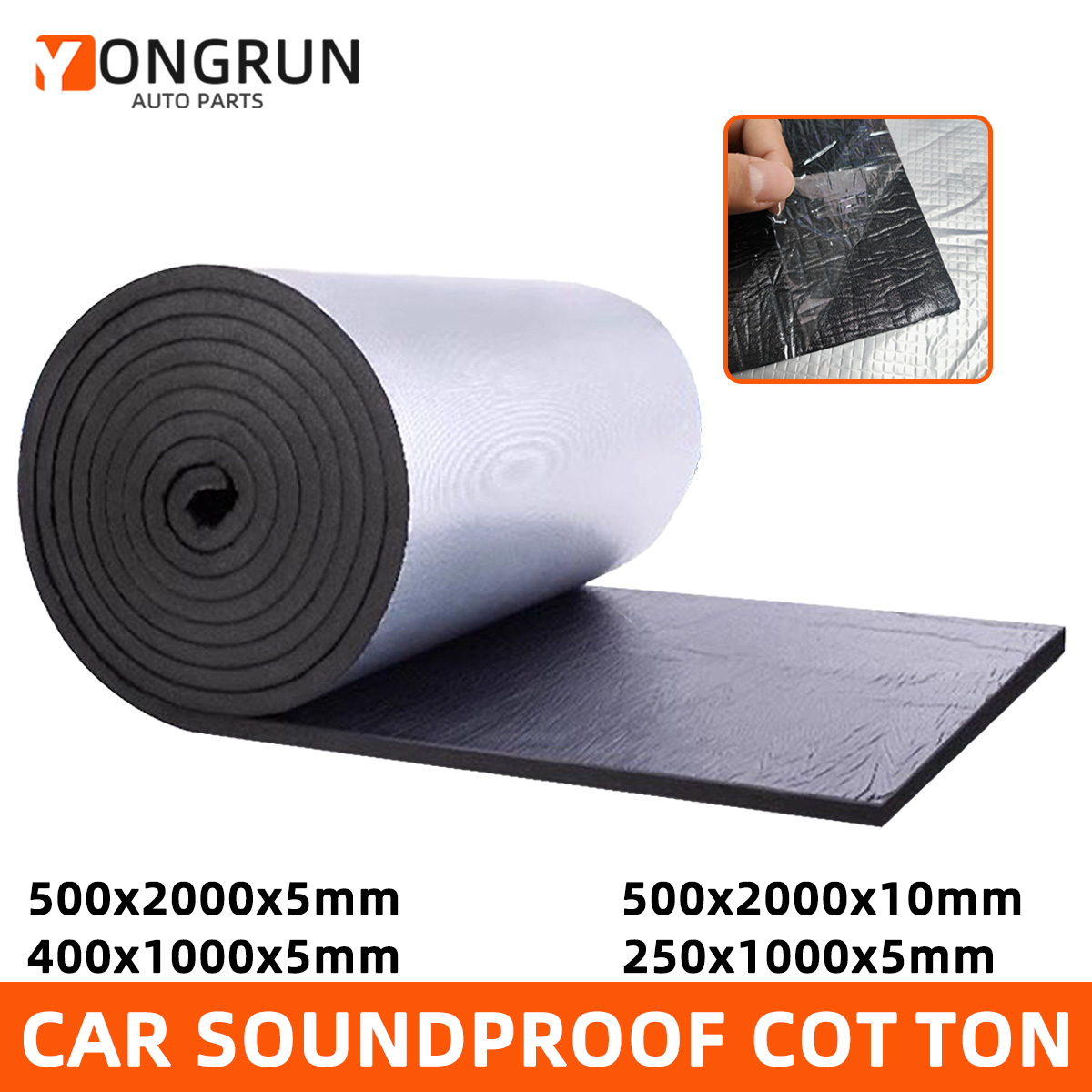 YONGRUN 1PC Car Sound Insulati - Aluminum Foil Heavy Duty recension och pris