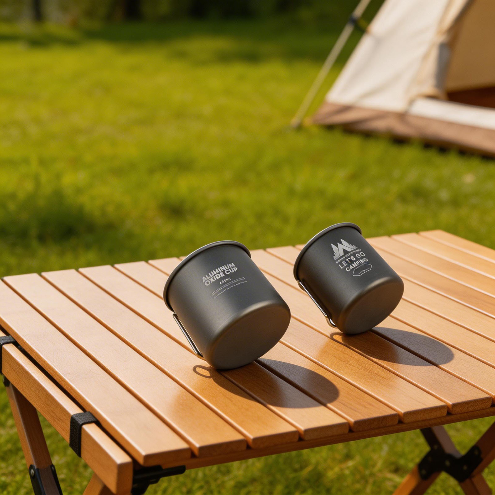 Aluminum Alloy Camping Mug Set - Nesting Camping Cooking Set recension och pris