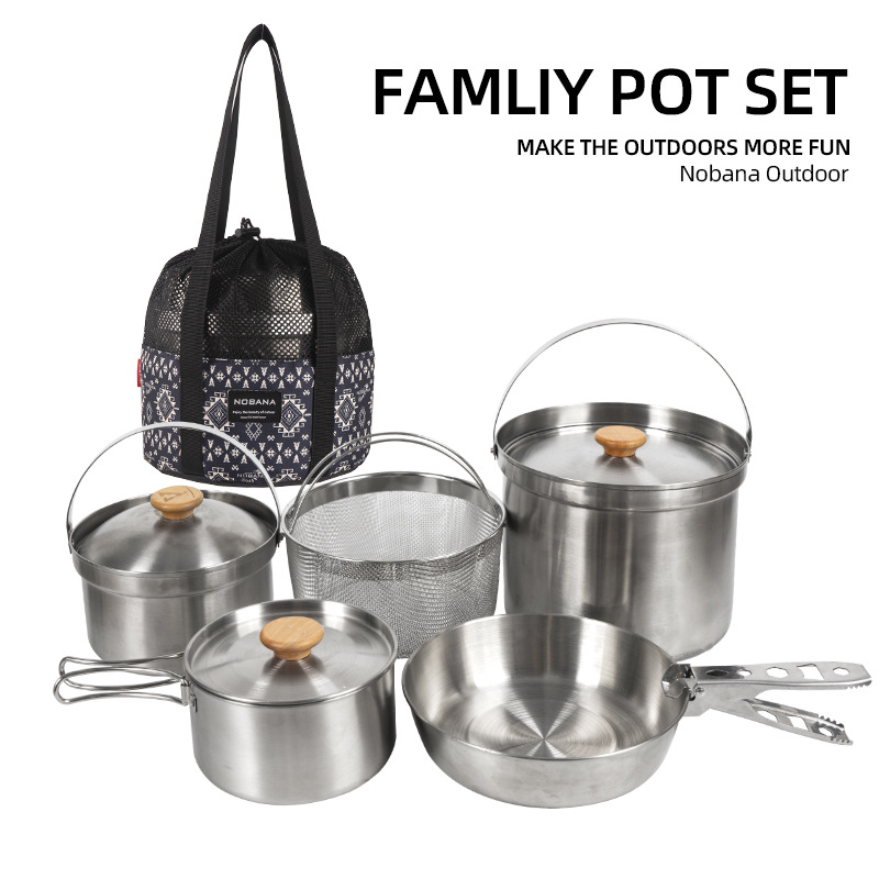 NOBANA Newest Outdoor Stainles - Camping Cooking Kit recension och pris