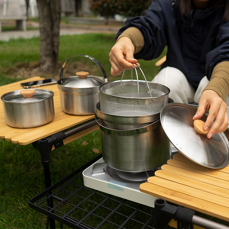 NOBANA Newest Outdoor Stainles - Camping Cooking Kit recension och pris