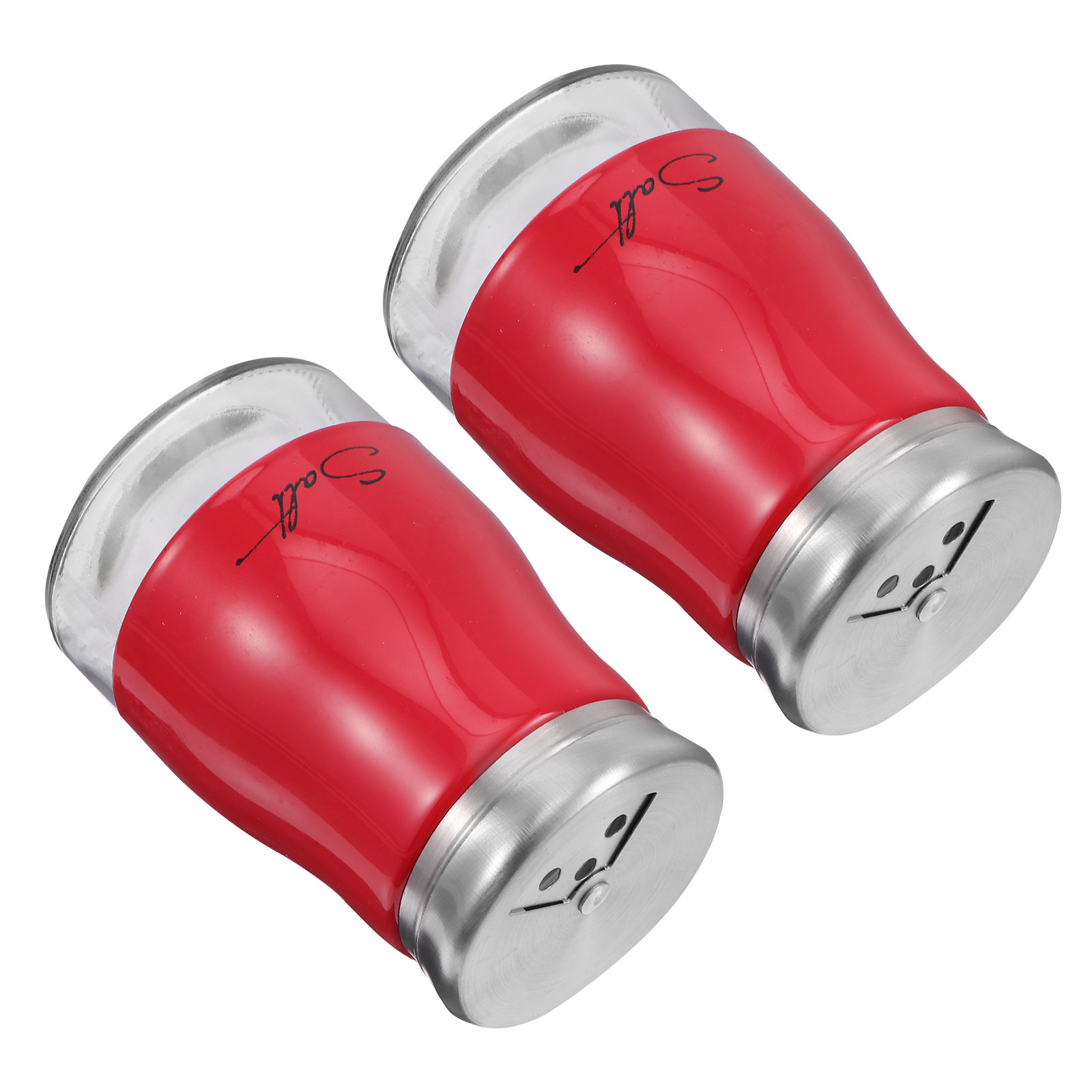 2Pcs Glass Salt Shaker Set Sta - Camping With Cooking recension och pris