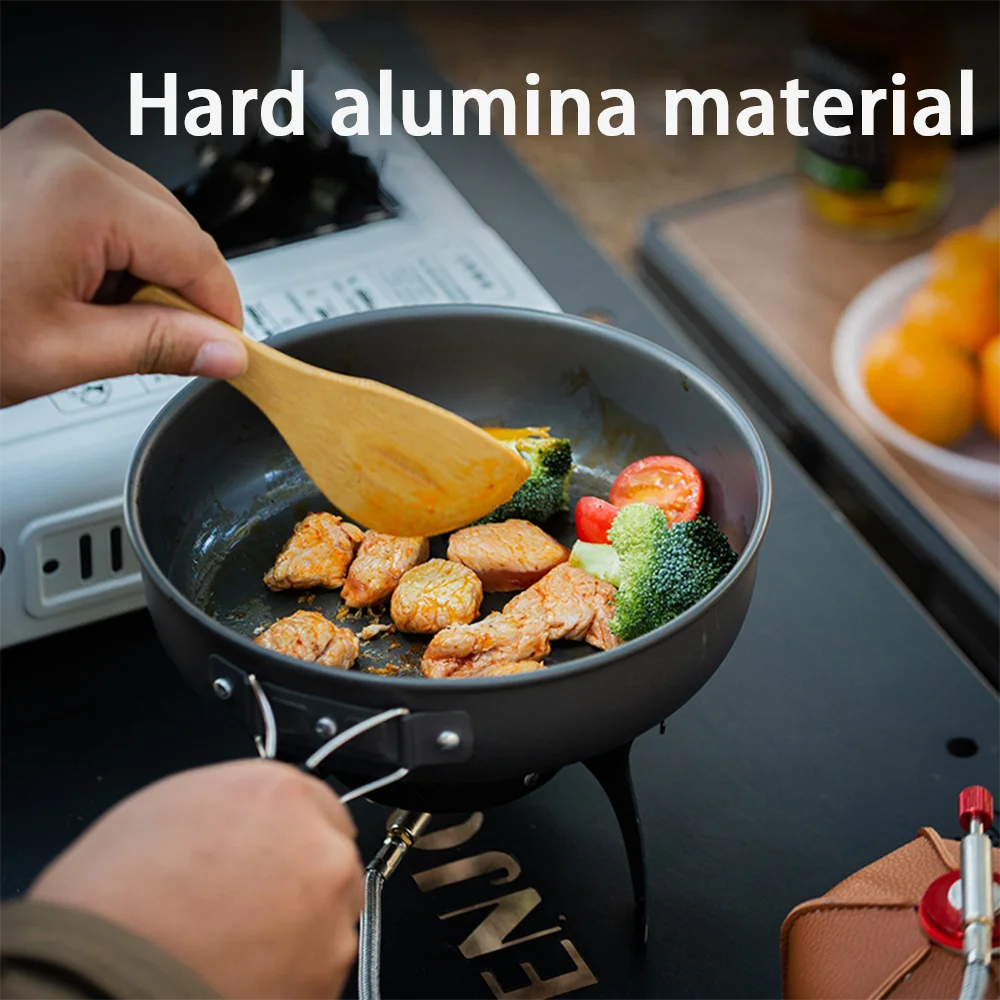 Large Capacity Non-Stick Campi - Nesting Camping Cooking Set recension och pris