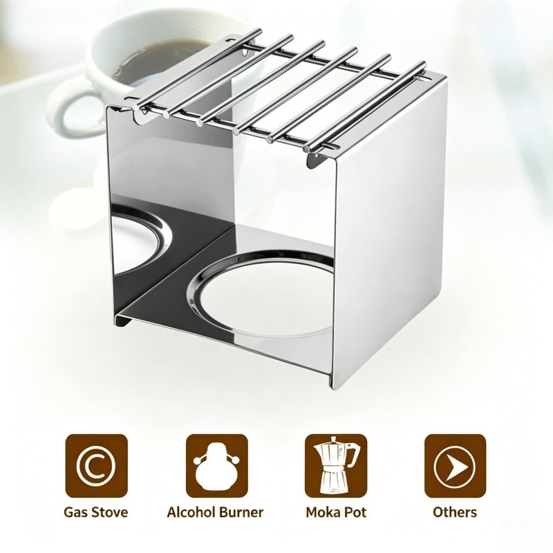 Stainless Steel Square Coffee  - Camping Cooking Stove recension och pris