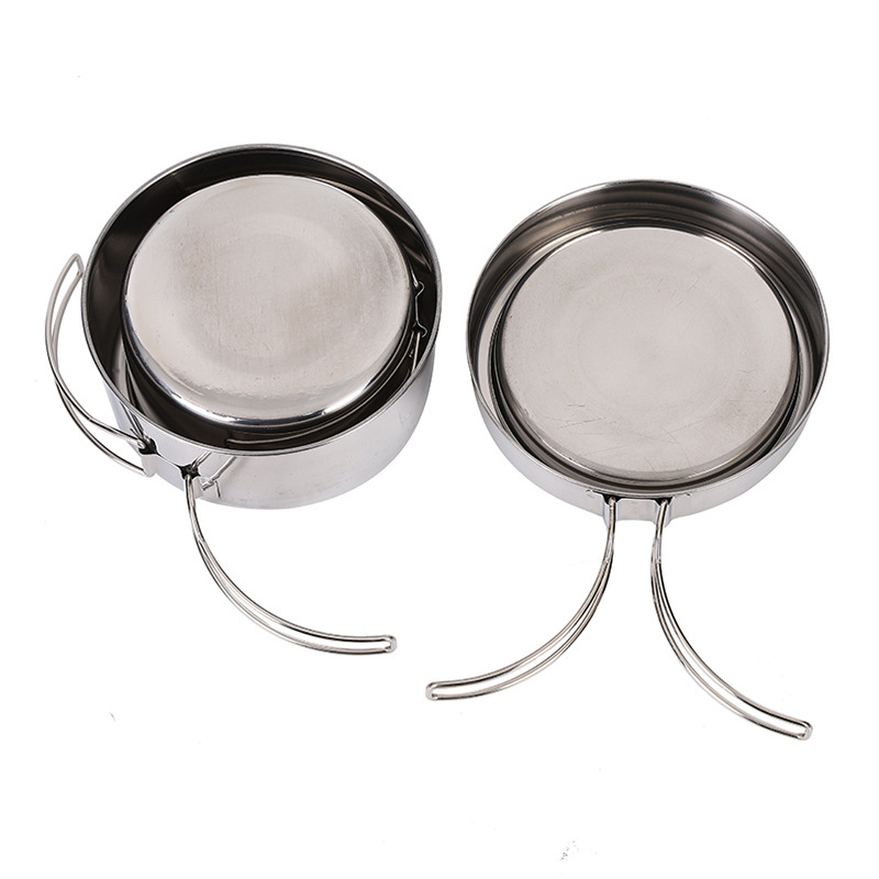 CLS 4-Piece Stainless Steel Ca - Nesting Camping Cooking Set recension och pris