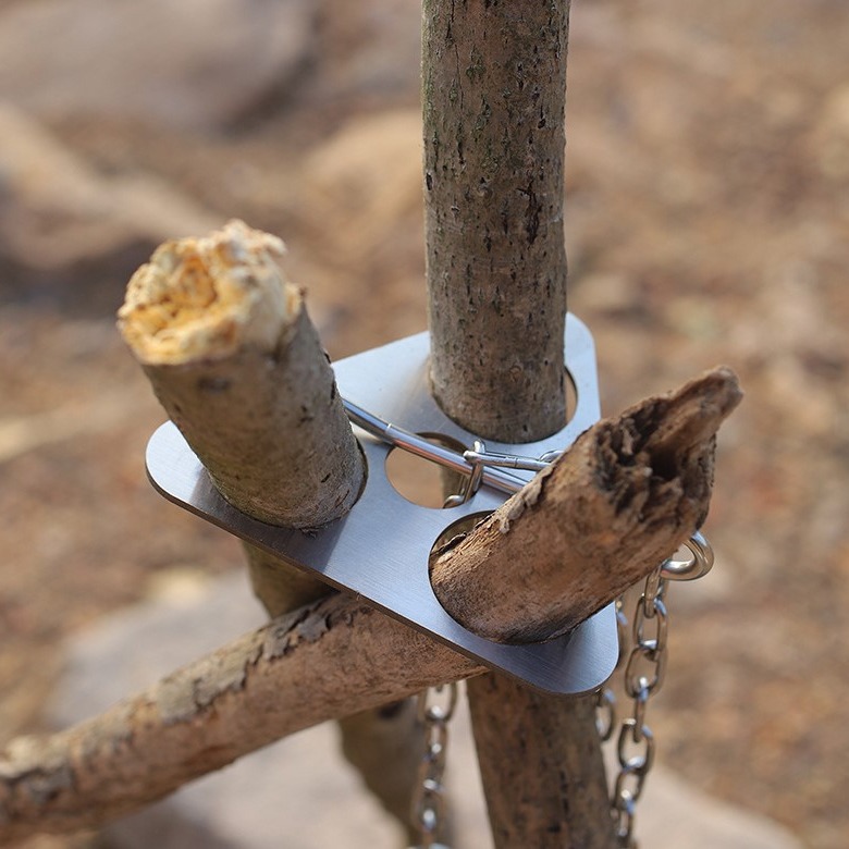 Stainless Steel Camping Tripod - Camping Cooking Kit recension och pris