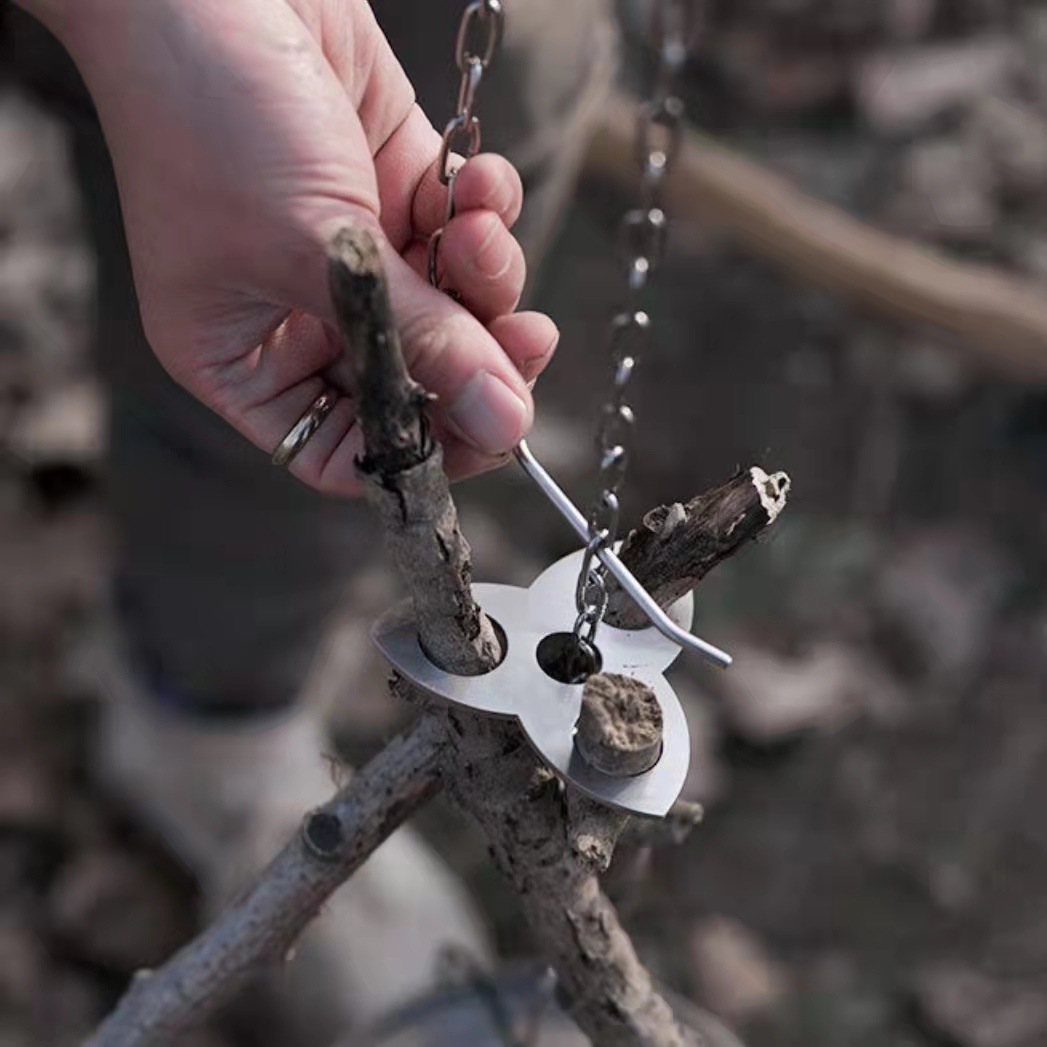 Stainless Steel Camping Tripod - Camping Cooking Kit recension och pris