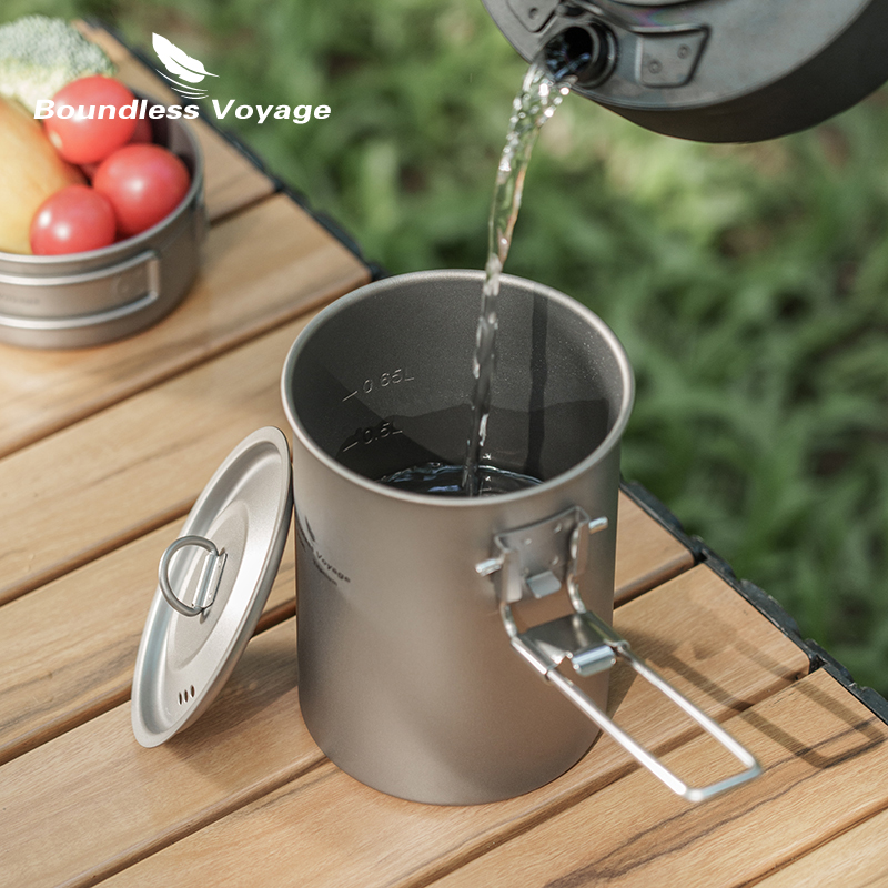 Boundless Voyage 900ml Titaniu - Camping Lightweight Cooking Pot recension och pris