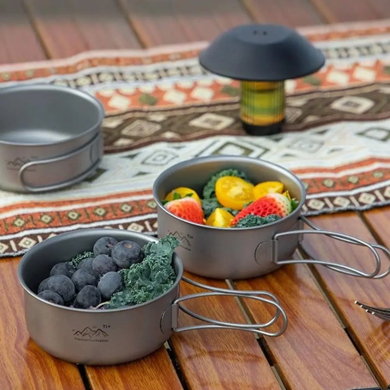 Ultralight Titanium Camping Po - Camping Cooking Noodles recension och pris