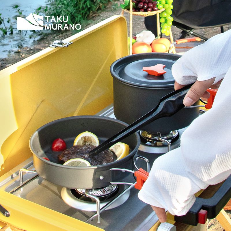 Camping Cookware Set Outdoor C - Camping Cooking Kit recension och pris