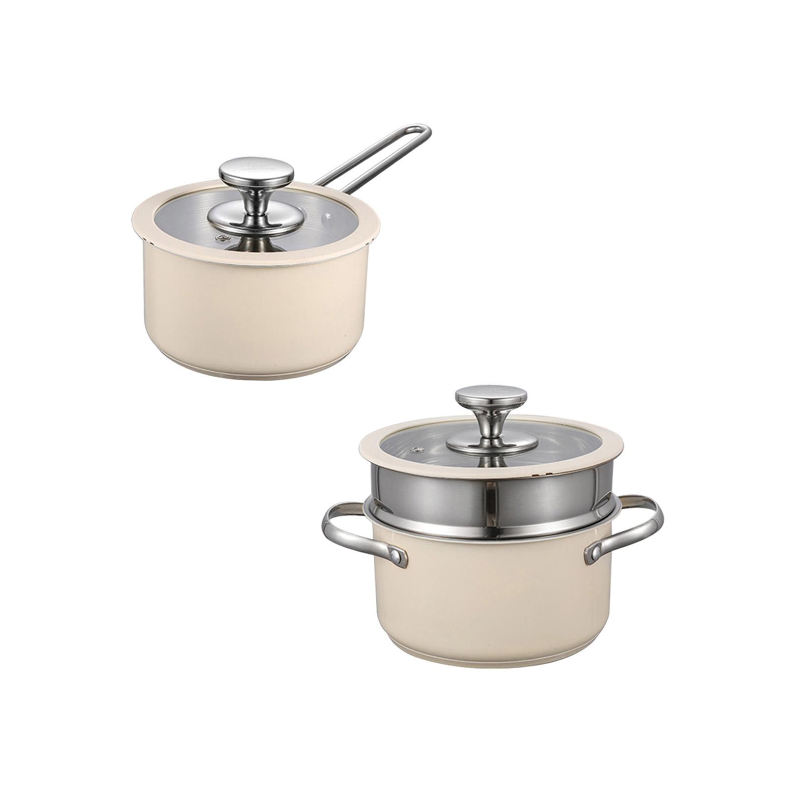 Milk Pan Small Saucepan Thicke - Camping Cooking Noodles recension och pris