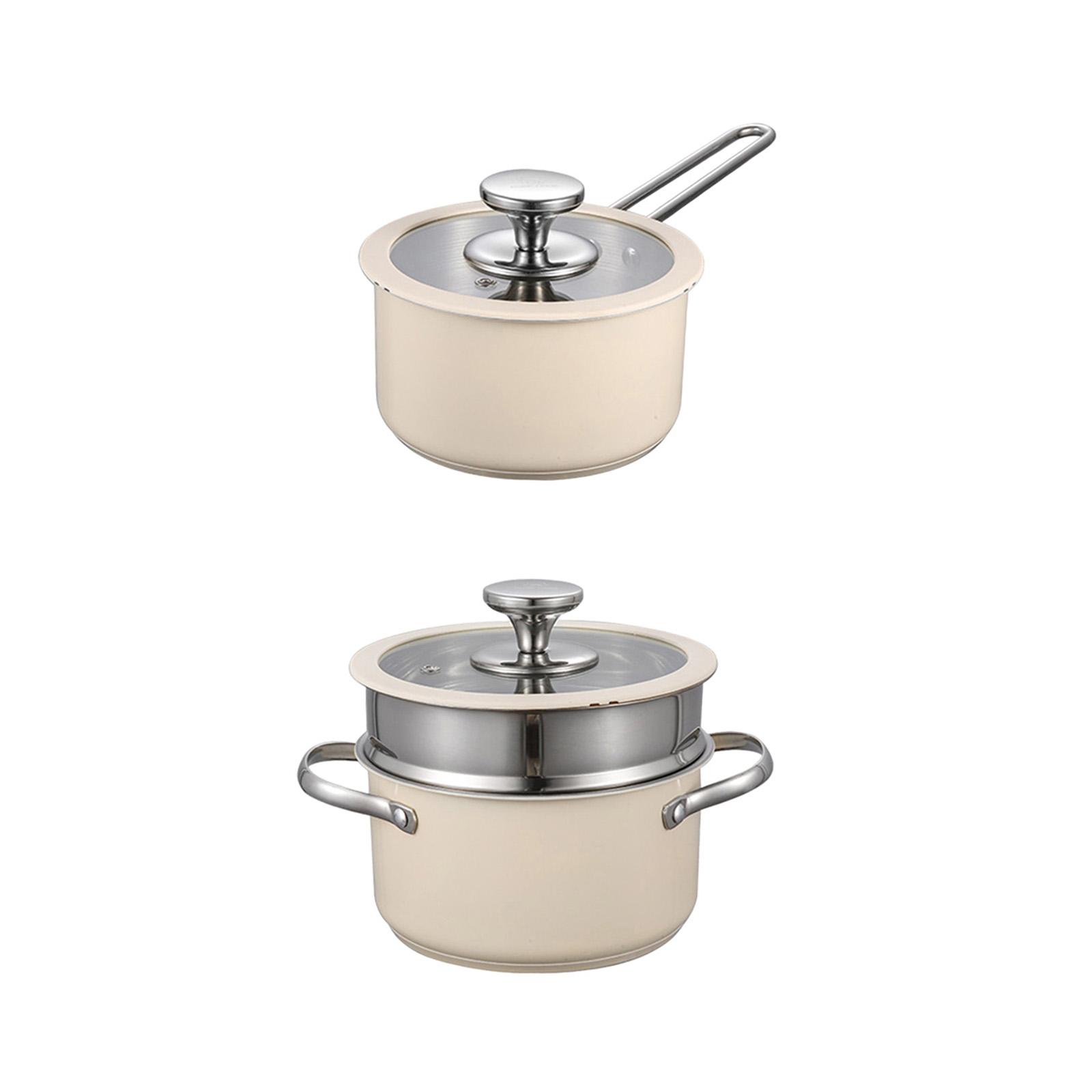 Milk Pan Small Saucepan Thicke - Camping Cooking Noodles recension och pris