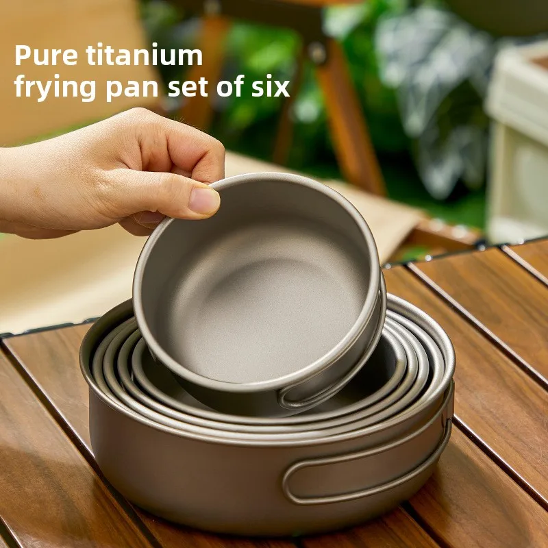 Titanium Outdoor Pot Set Picni - Camping Lightweight Cooking Pot recension och pris