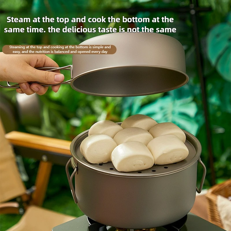 Titanium Outdoor Pot Set Picni - Camping Lightweight Cooking Pot recension och pris