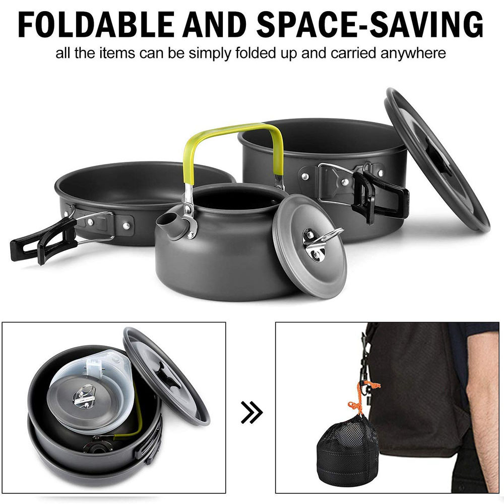 Outdoor Camping Cookware Set M - Camping Cooking Kit recension och pris