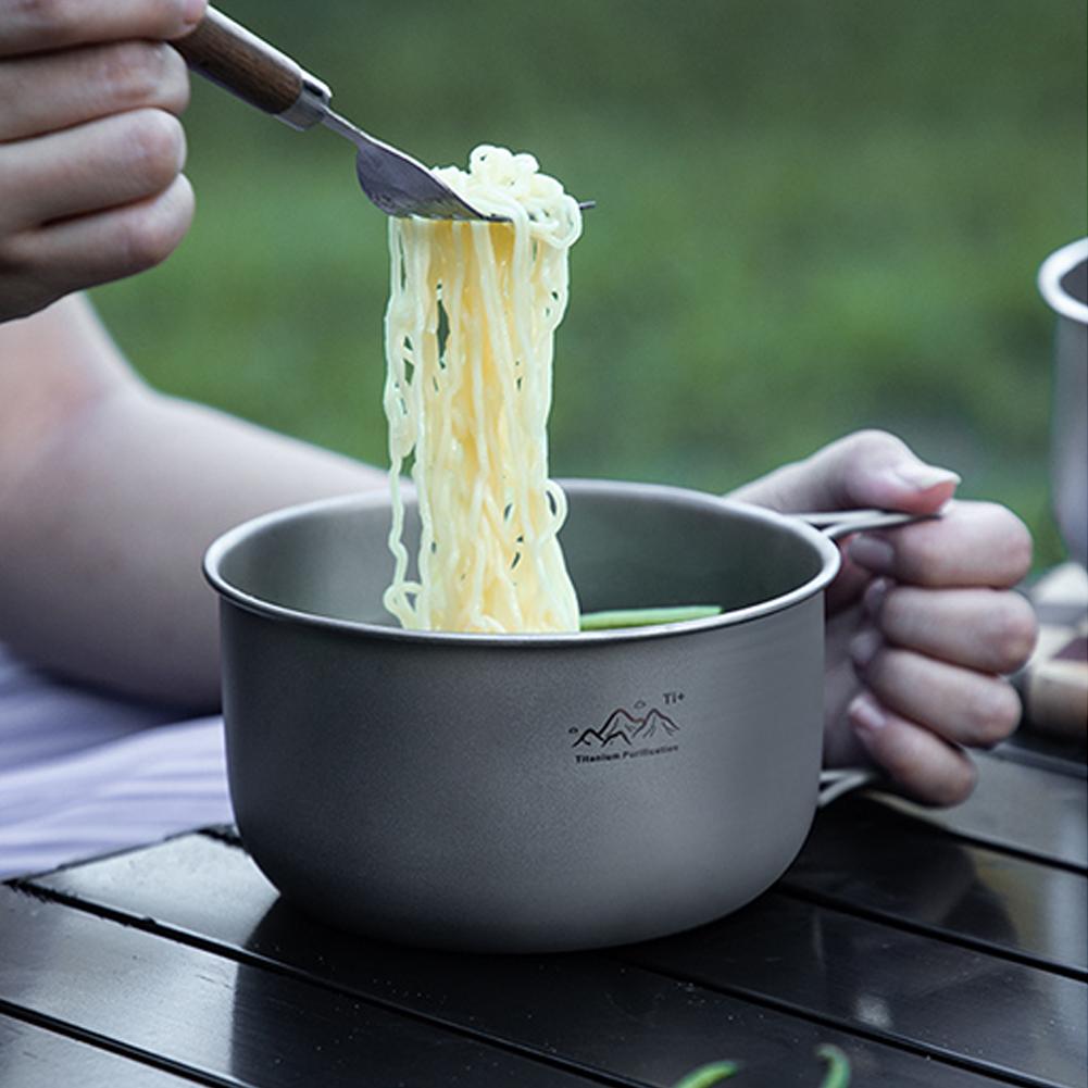 Compact Titanium Alloy Camping - Camping Cooking Noodles recension och pris