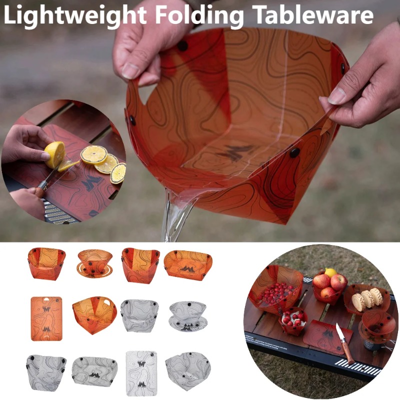 Foldable Camping Tableware Por - Camping Cooking Kit recension och pris