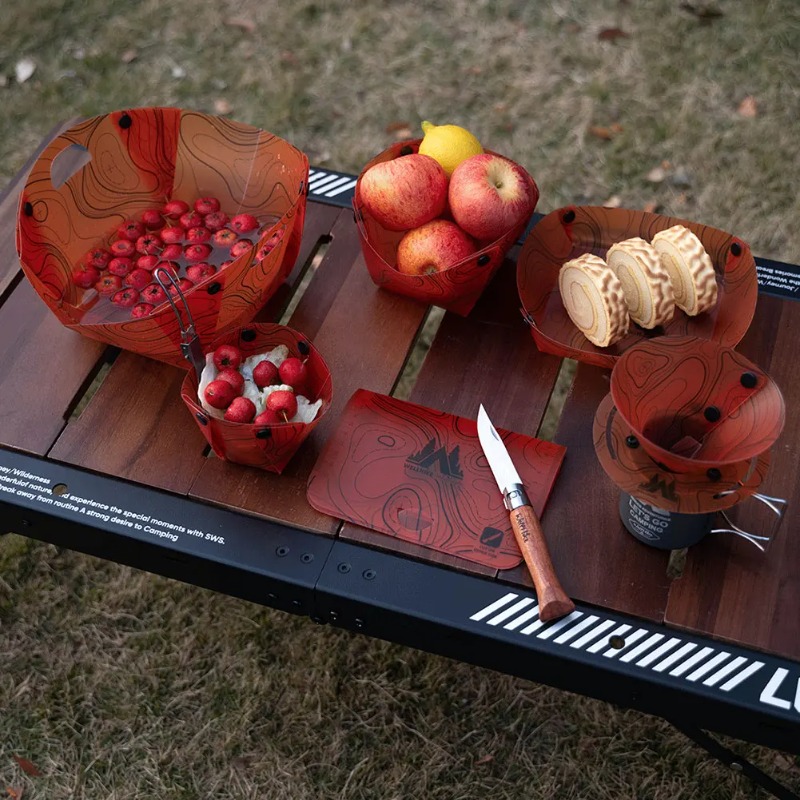 Foldable Camping Tableware Por - Camping Cooking Kit recension och pris